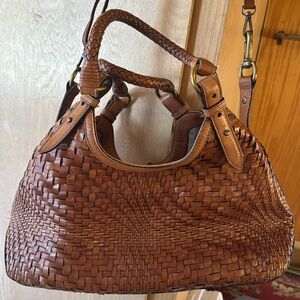 Cole Haan Genevieve Basket Weave Bag Medium